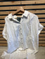 OTT Short Sleeve White Linen Shirt