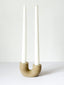Dya  Double Taper Candle Holder : Saddle