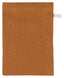 Amber And Natural Linen Bath Mitts Set of 3