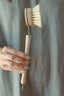 CASA AGAVE® Long Handle Dish Brush White Teak