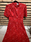 ASOS red white star dress