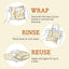 Bee’s Wrap® Bread Wrap – Honeycomb Print