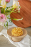 Peony Beeswax Candle