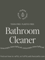 Bathroom Cleaner reFILL Bottle Label