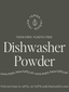 Dishwasher Powder reFILL Bottle Label